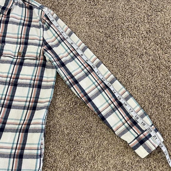 Madewell Women’s Flannel Shirt Plaid Button Front Long Sleeve Pockets - Picture 6 of 8